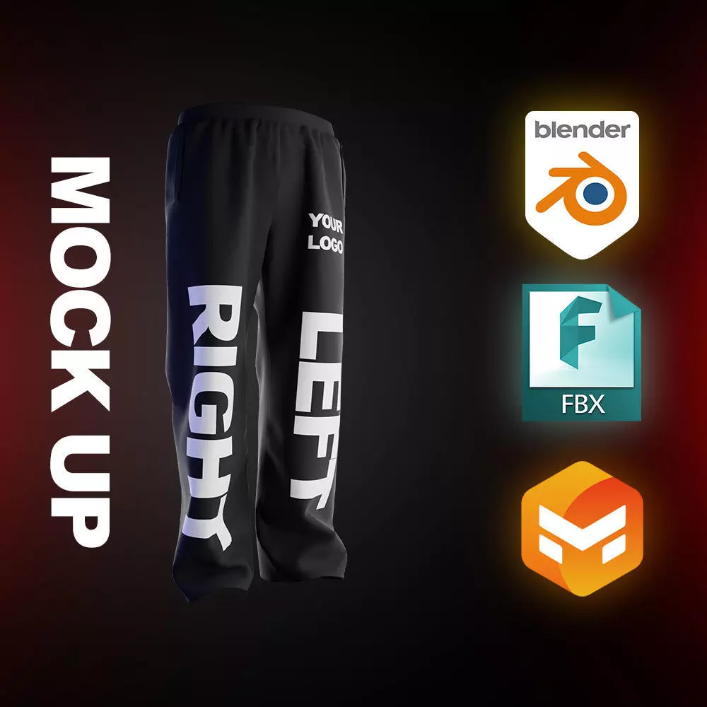 pants 3d pants for mock up  3D model_0