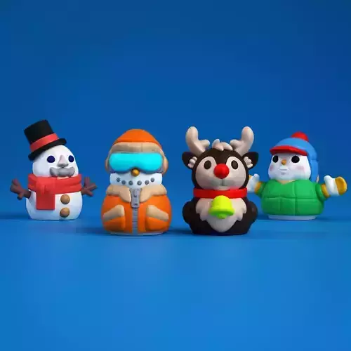 Snowman Christmas Ornaments - Snowguys Collection 3D print model