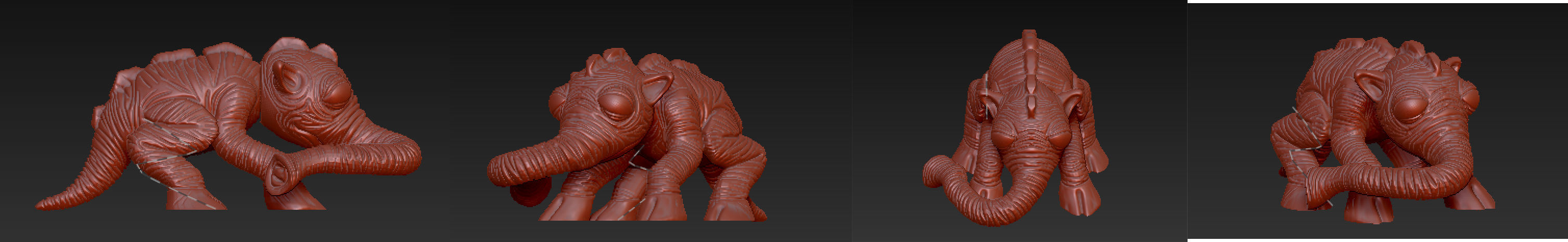 Jabba creature pack 3D print model 2 3D print model_6