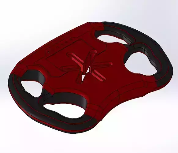 Racing Steering Wheel with Adjustable 6-Bolt Flange