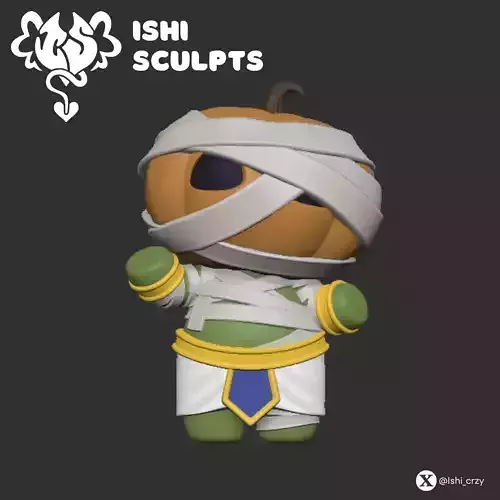 HALLOWEEN PUMPKINS Ancient Mummy 3D print model