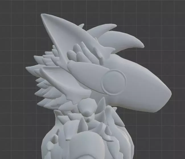 PROTOGEN 3D character with rig Low-poly 3D model