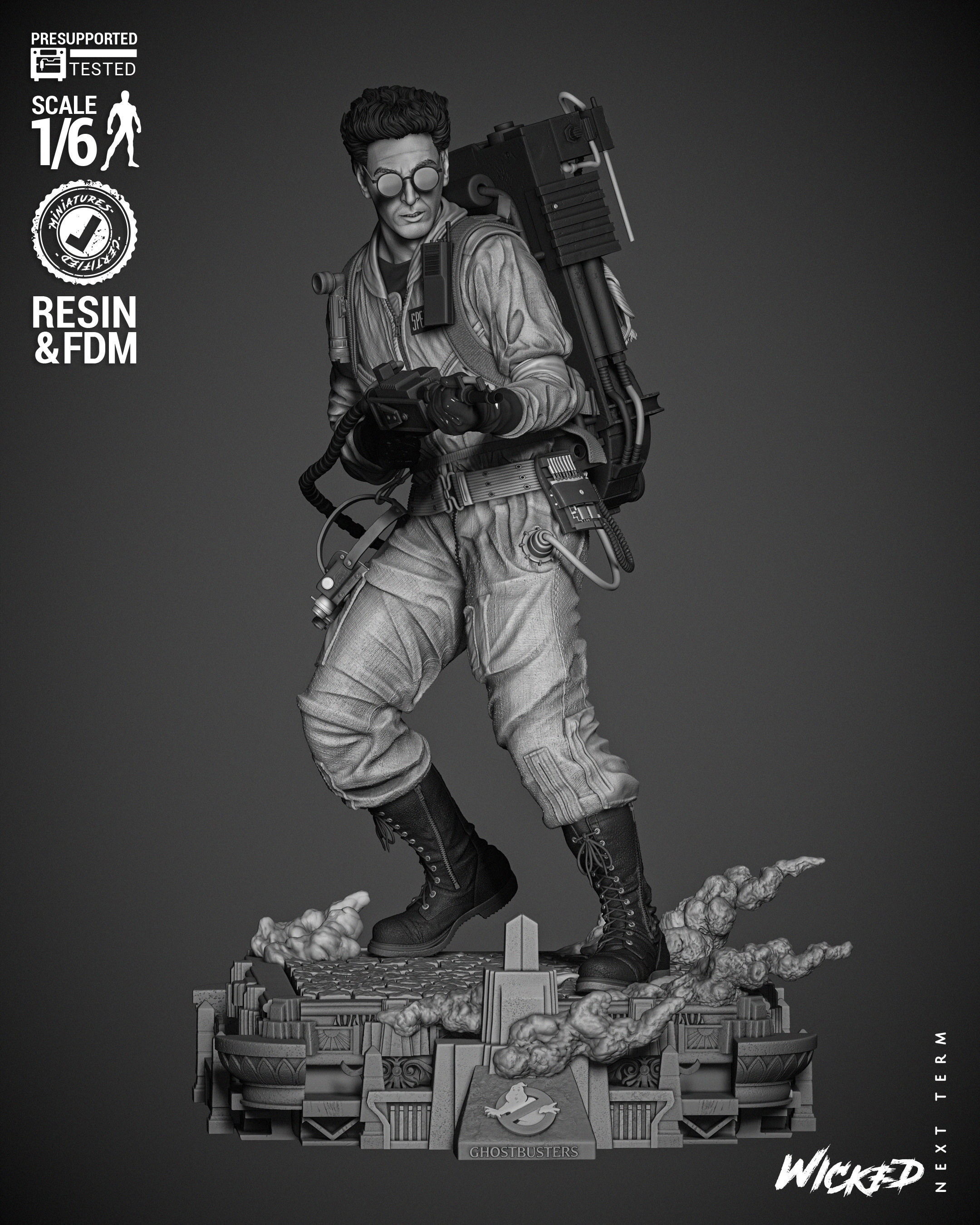 Wicked Movies Egon Sculpture 3D print model_16