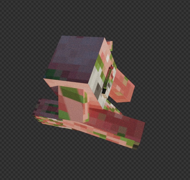 free zombie piglin  Free low-poly 3D model_22