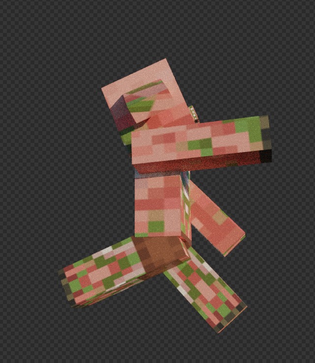 free zombie piglin  Free low-poly 3D model_20