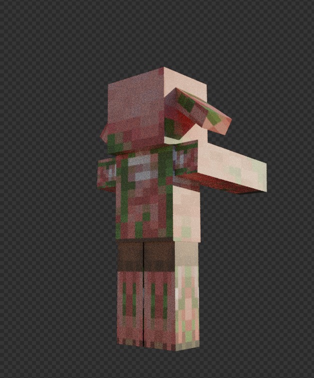 free zombie piglin  Free low-poly 3D model_4