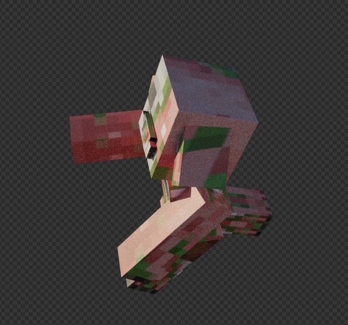 free zombie piglin  Free low-poly 3D model_18