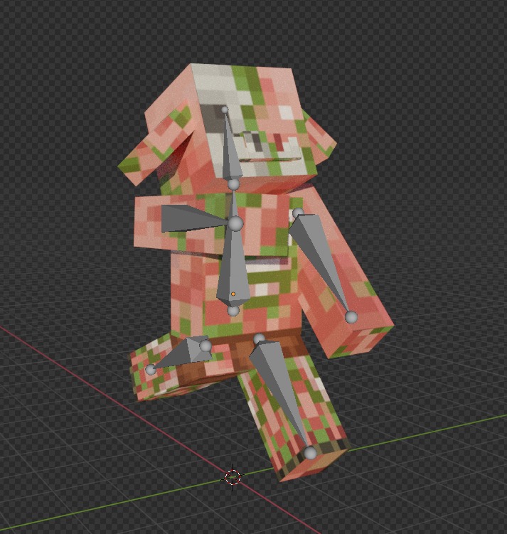 free zombie piglin  Free low-poly 3D model_15