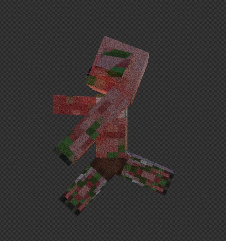 free zombie piglin  Free low-poly 3D model_17