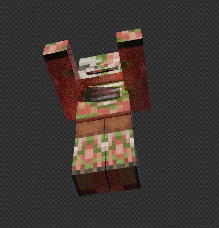 free zombie piglin  Free low-poly 3D model_13