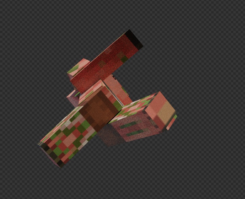 free zombie piglin  Free low-poly 3D model_23