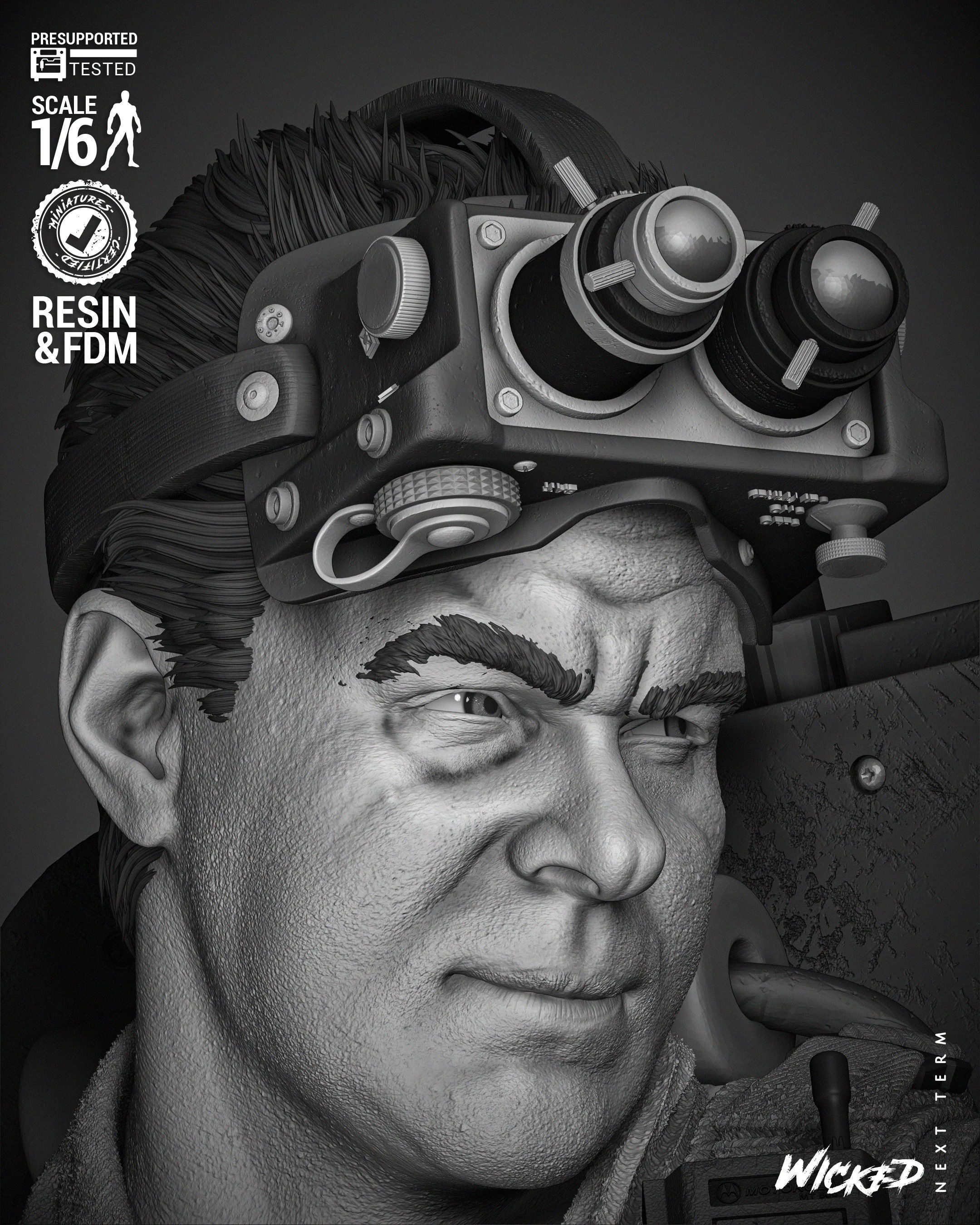 Wicked Movies Ray Sculpture 3D print model_3