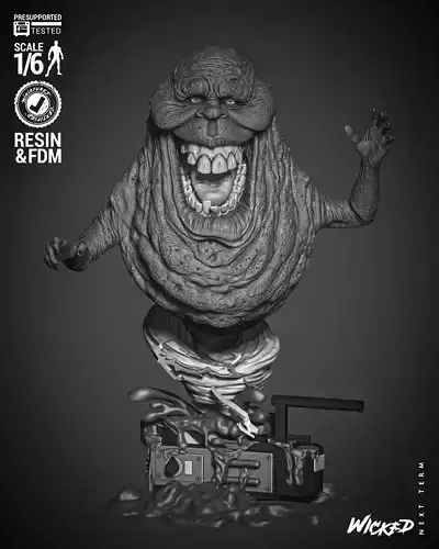Wicked Movies Slimer Sculpture