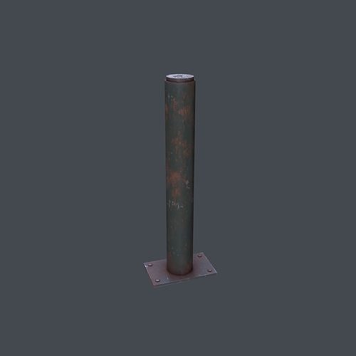 Post Barrier  3D model