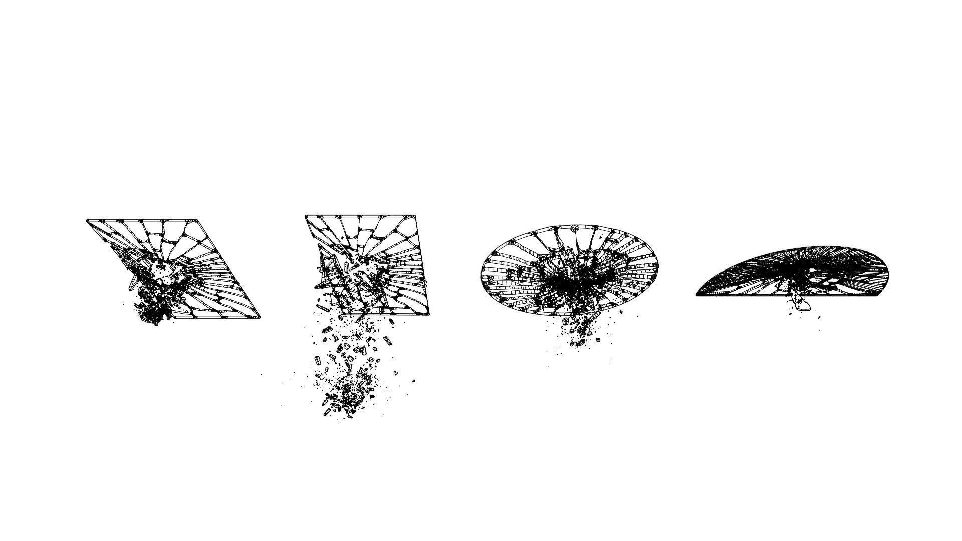 Broken Windows Glass and Cracked Mirrors and Glass Debris 3D model_14