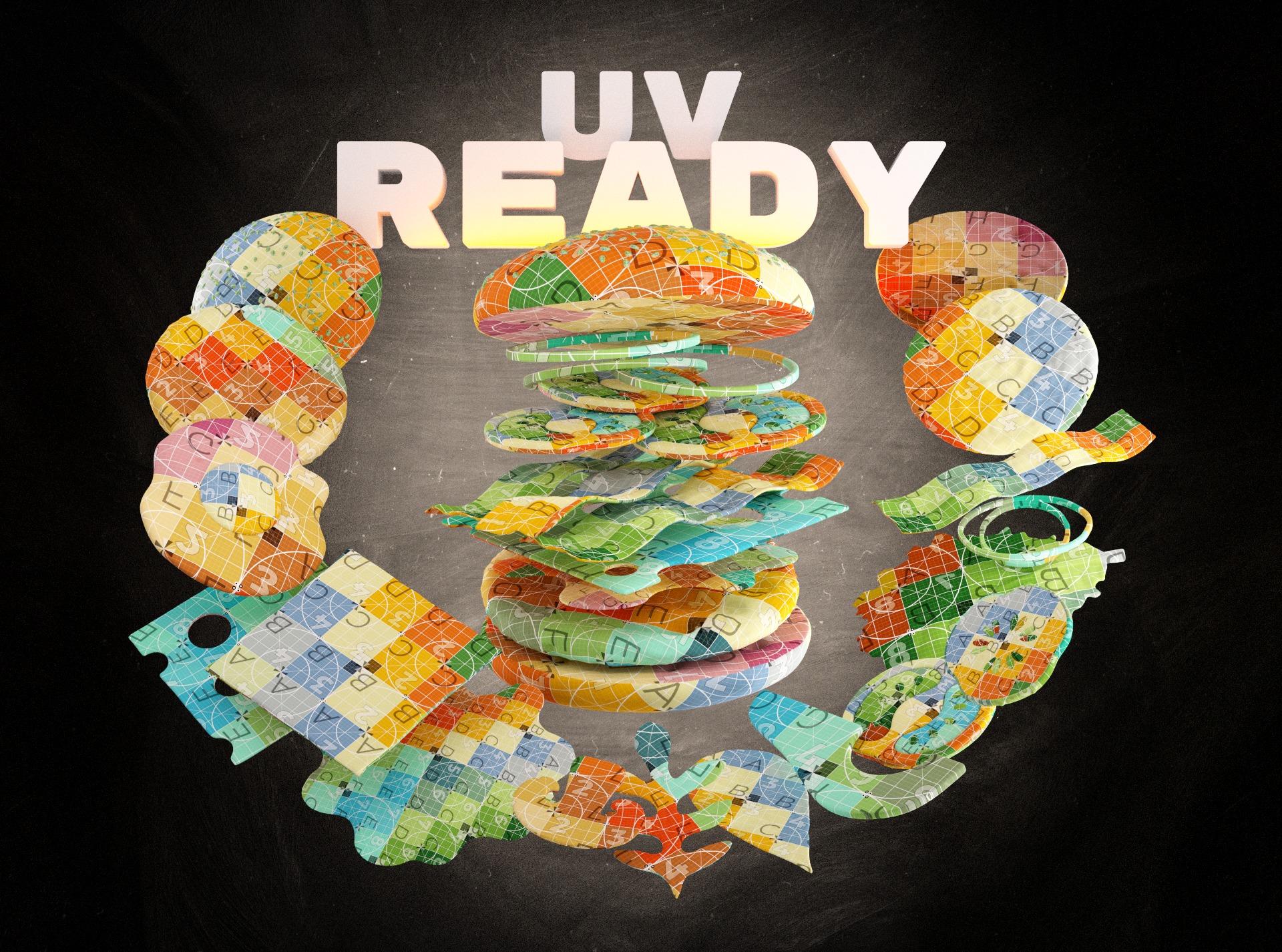 Custom 3D Burger Creator 3D model_2