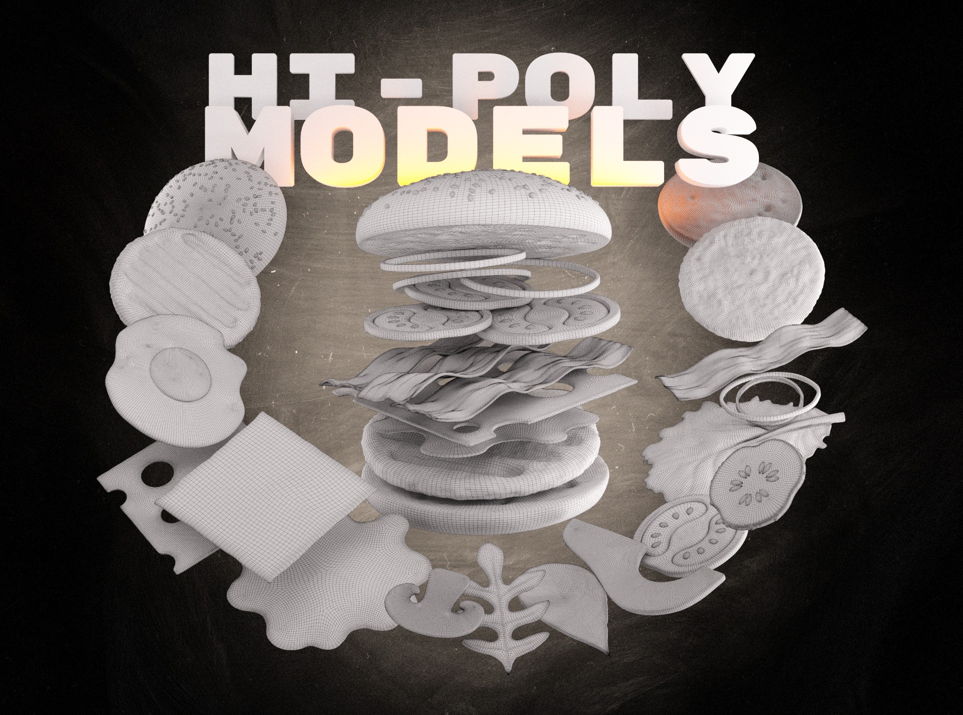 Custom 3D Burger Creator 3D model_3