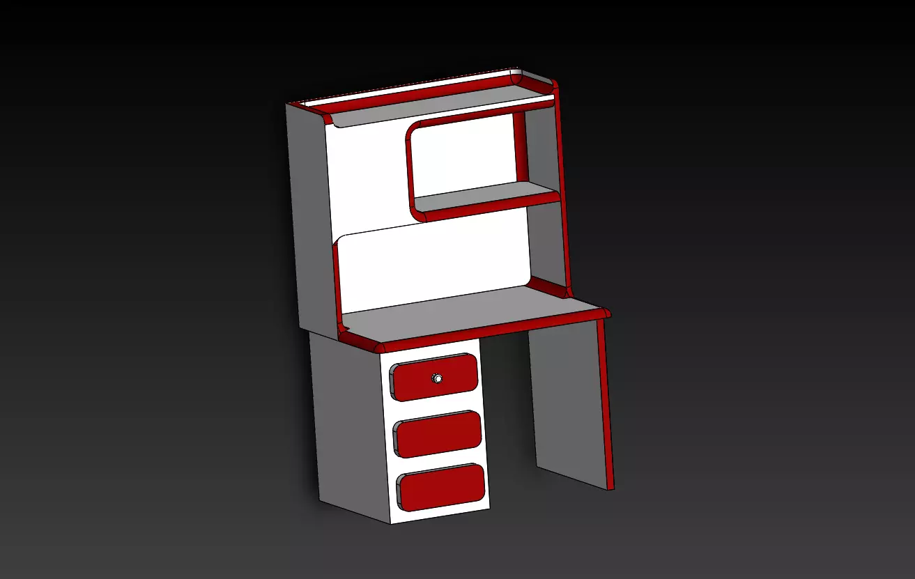 Study Table 3D print model_0