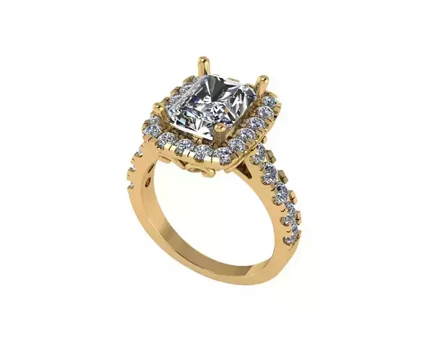 Women diamond ring 3d render