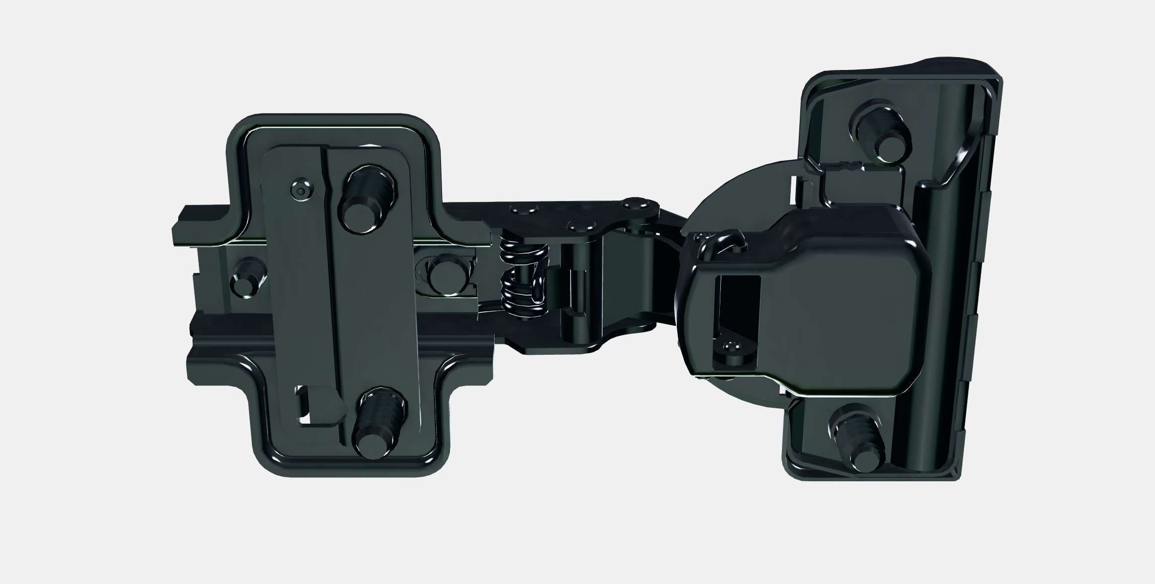 KOMPLEMENT Soft closing hinge Low-poly 3D model_8