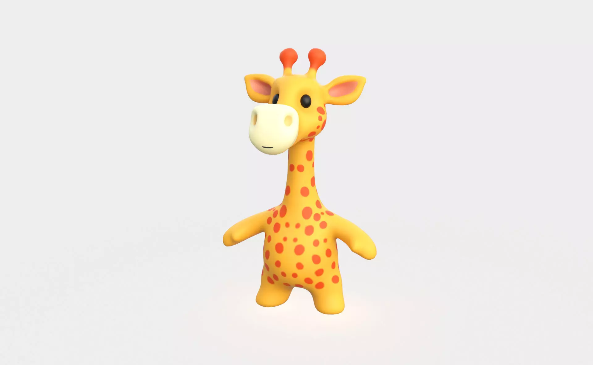 Little animal baby - Giraffe cute - Character032 Low-poly 3D model