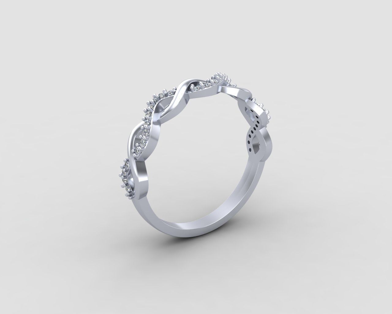 Minimal Infinity ring 133-MW 3D print model_14
