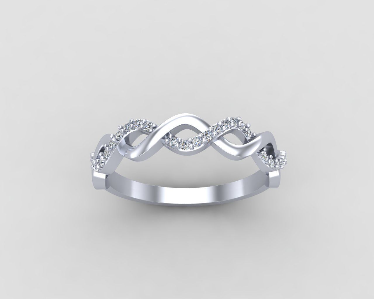 Minimal Infinity ring 133-MW 3D print model_17