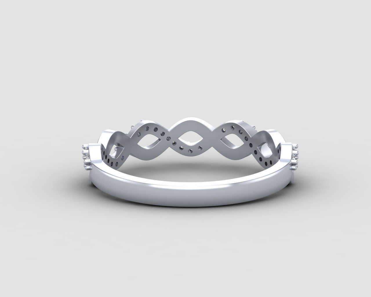 Minimal Infinity ring 133-MW 3D print model_20