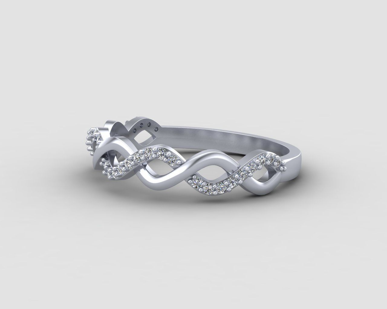 Minimal Infinity ring 133-MW 3D print model_19