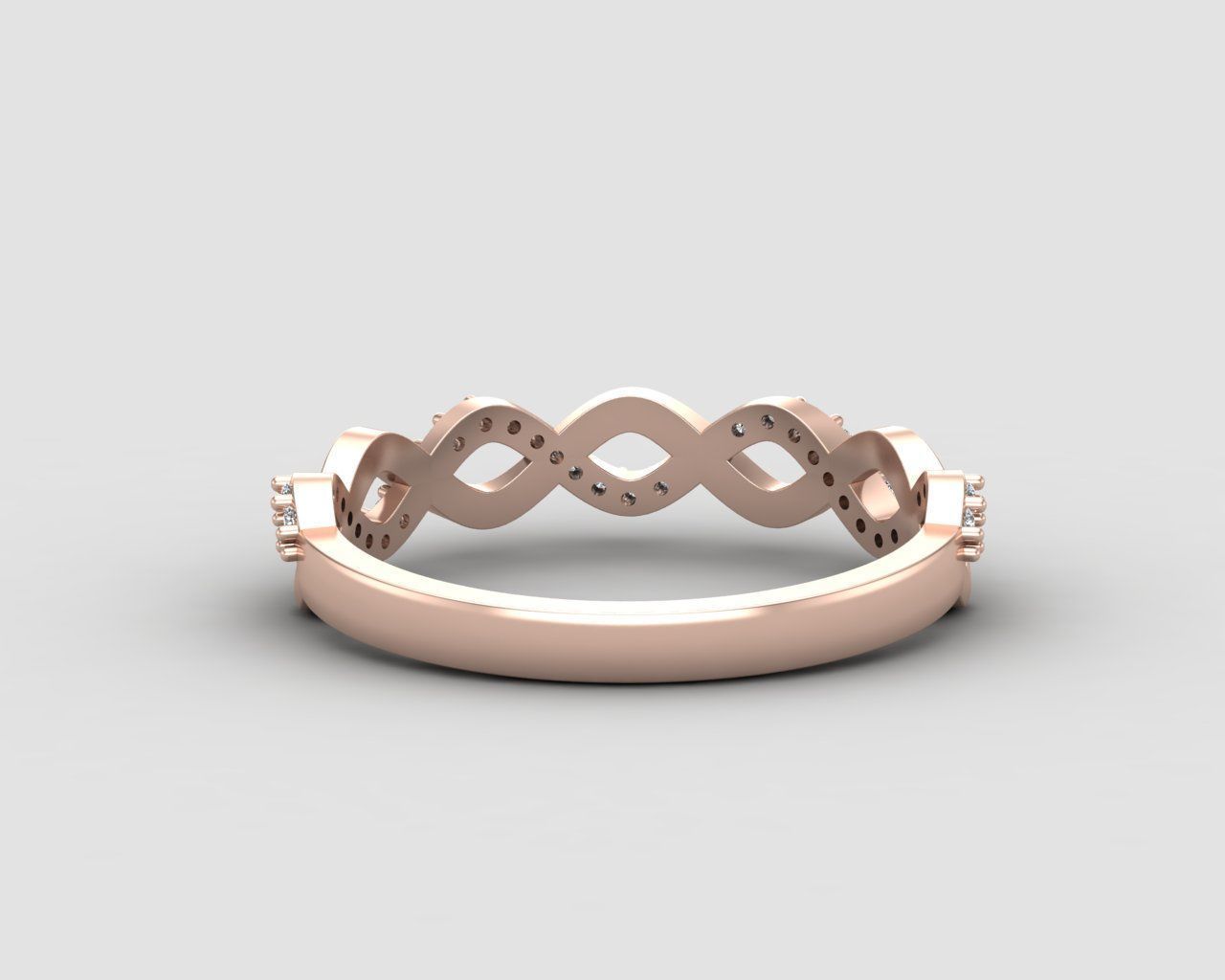 Minimal Infinity ring 133-MW 3D print model_8