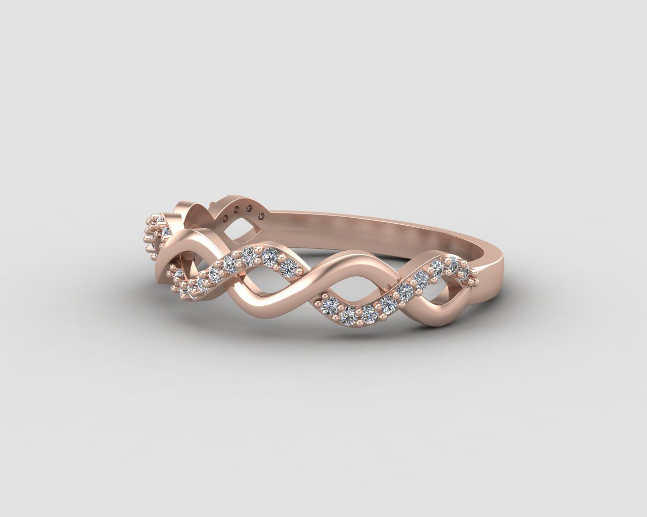 Minimal Infinity ring 133-MW 3D print model_7