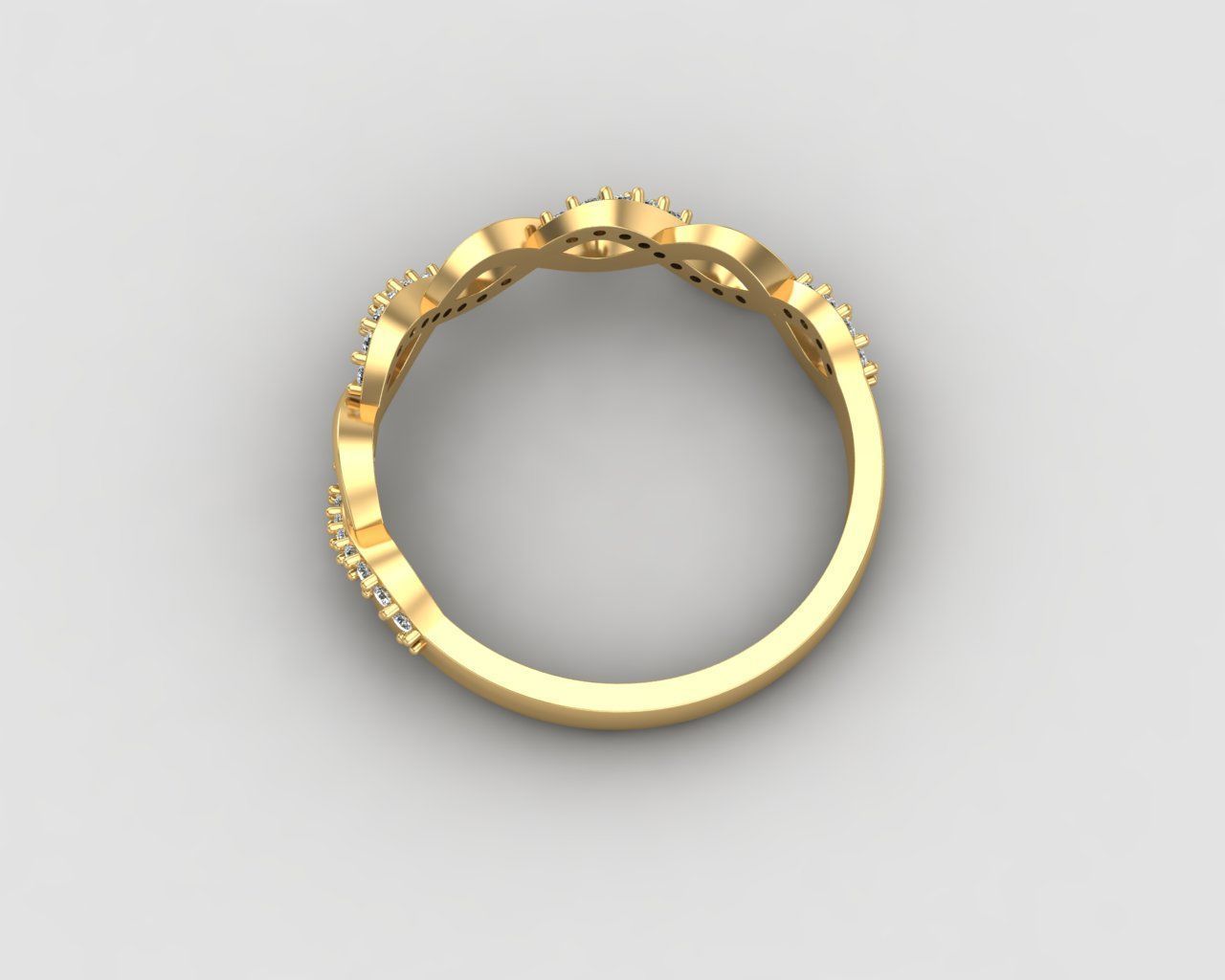 Minimal Infinity ring 133-MW 3D print model_29