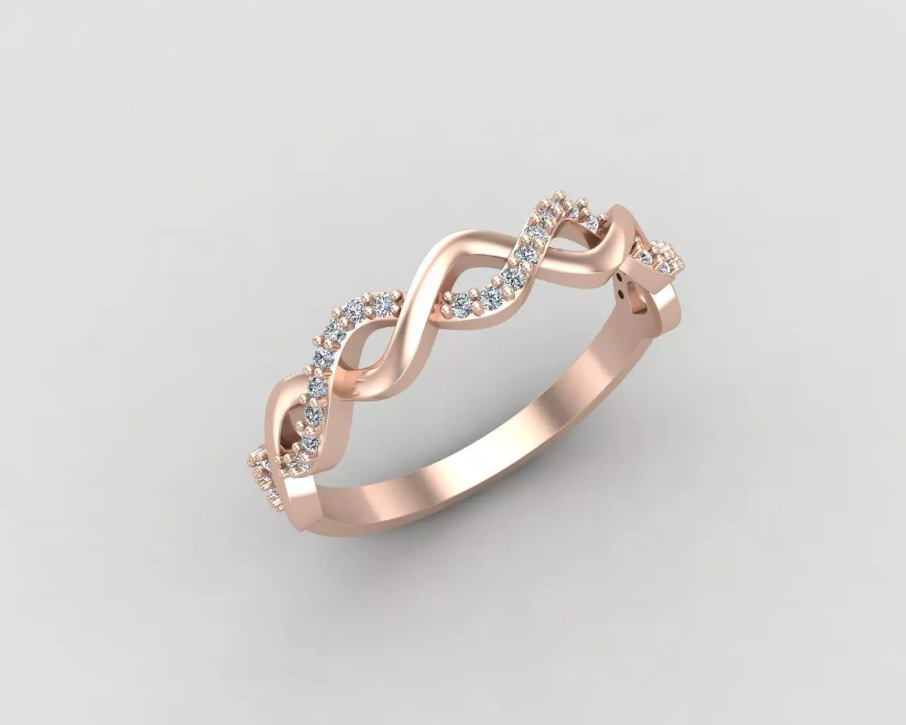 Minimal Infinity ring 133-MW 3D print model_0
