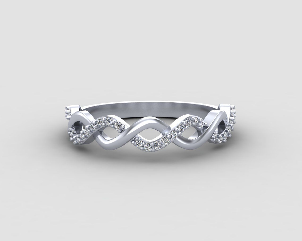 Minimal Infinity ring 133-MW 3D print model_18
