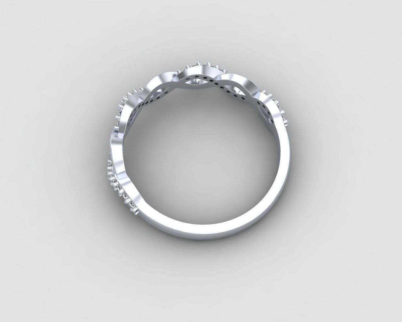 Minimal Infinity ring 133-MW 3D print model_21