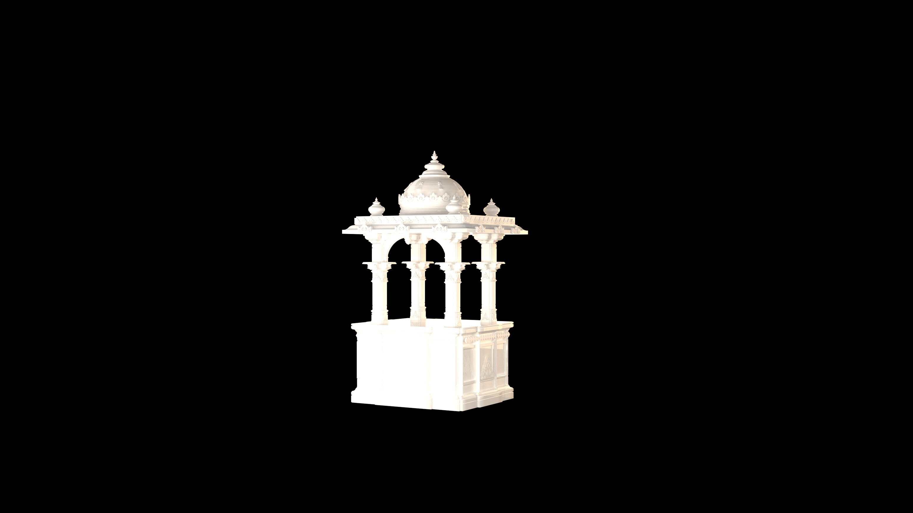 MARBLE home temple   3D print model_3