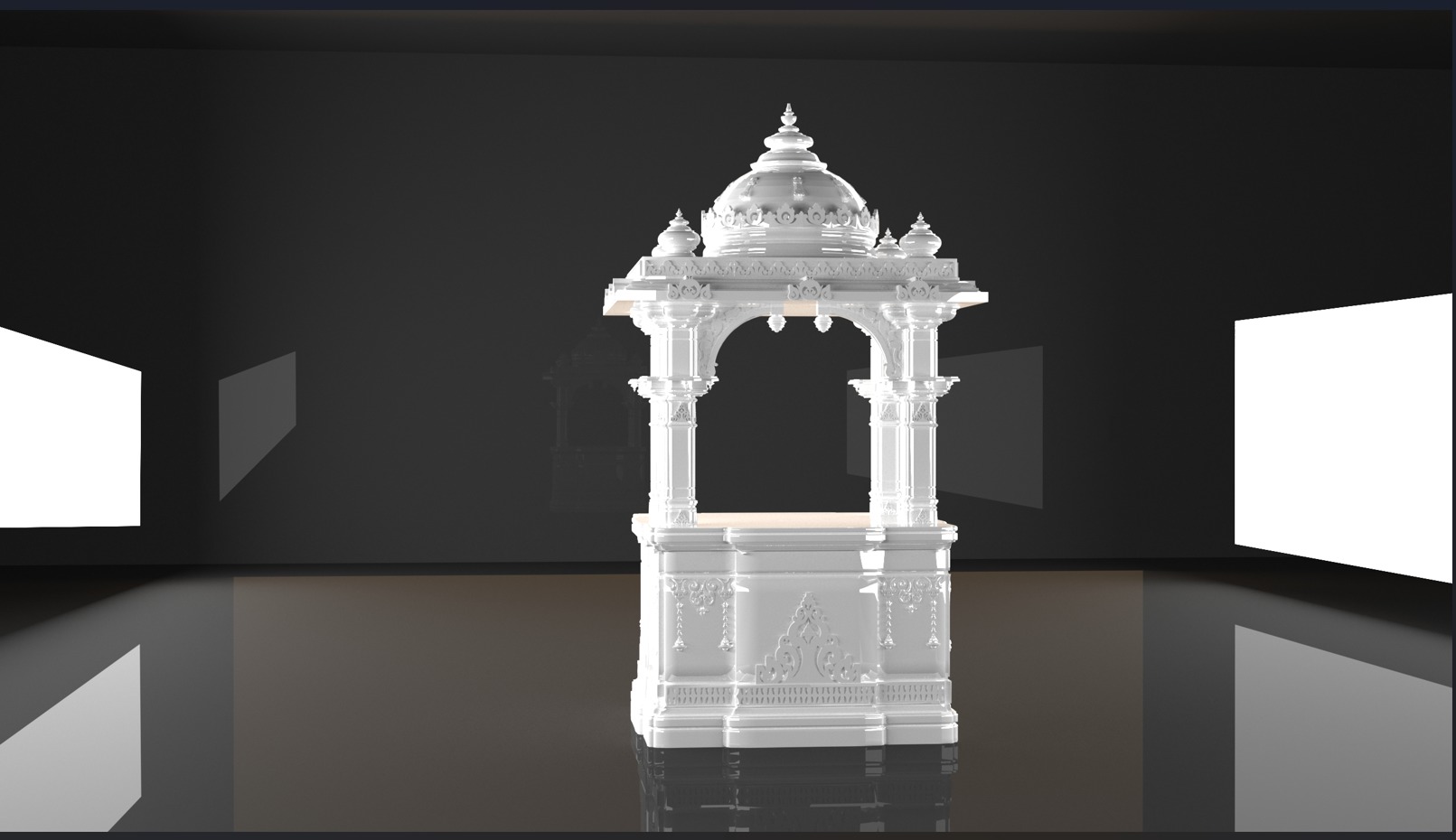 MARBLE home temple   3D print model_2