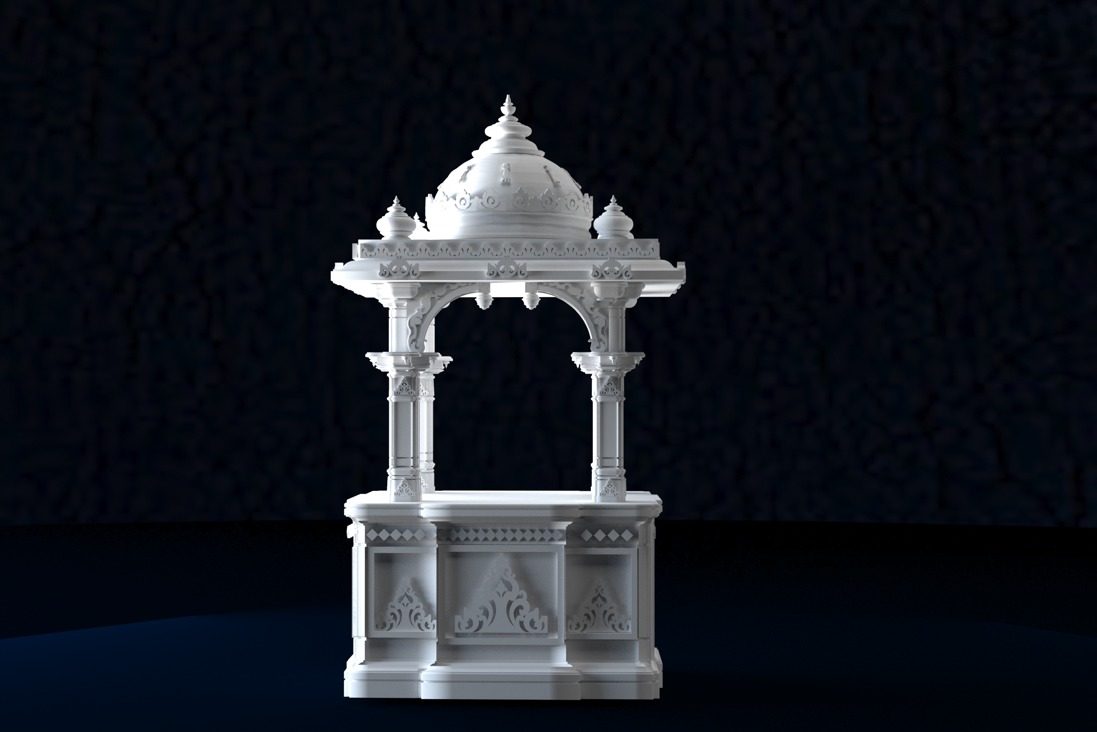 MARBLE home temple   3D print model_1