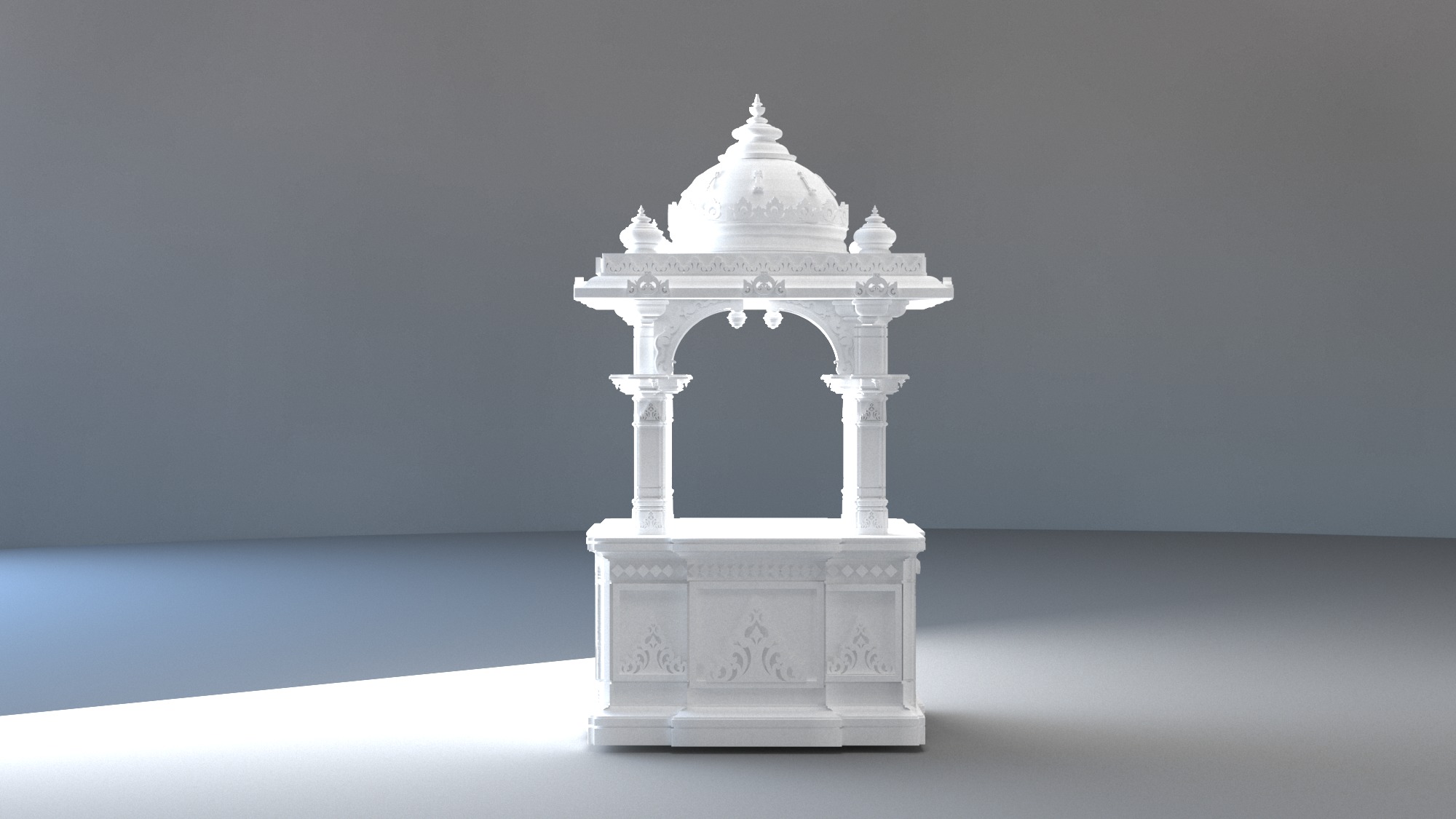 MARBLE home temple   3D print model_5