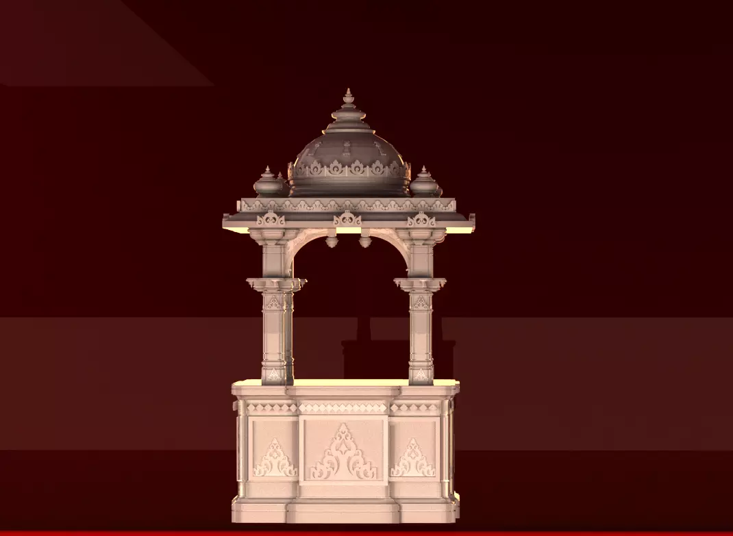 MARBLE home temple   3D print model_0