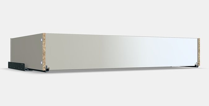 KOMPLEMENT Drawer with glass front 2 Low-poly 3D model