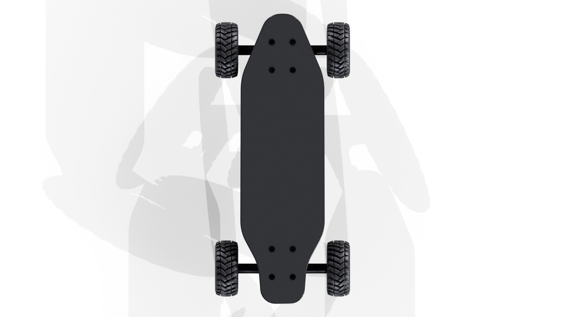 Offroad Skateboard Low-poly 3D model_10