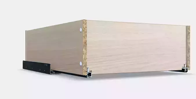 KOMPLEMENT Drawer with glass front 3 Low-poly 3D model