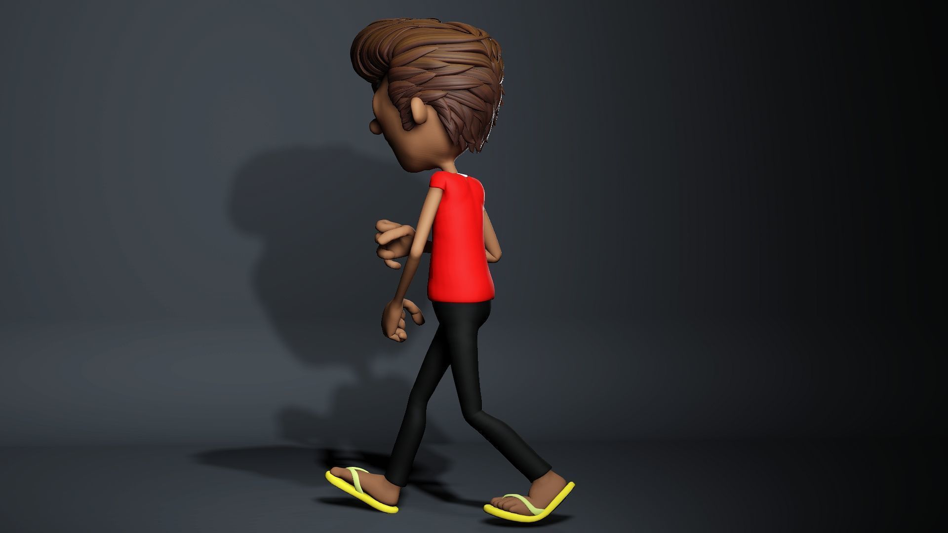 Funny Cartoon character base mesh Low-poly 3D model Low-poly 3D model_11