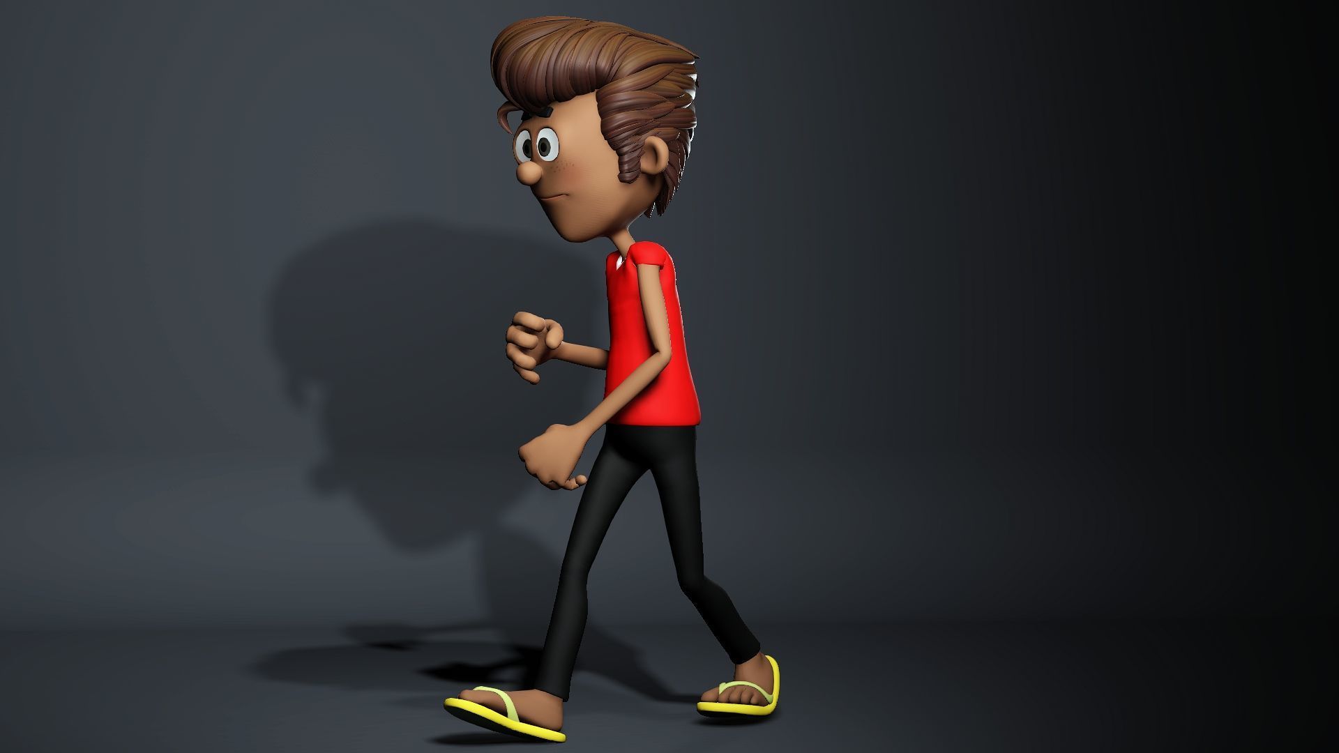 Funny Cartoon character base mesh Low-poly 3D model Low-poly 3D model_5