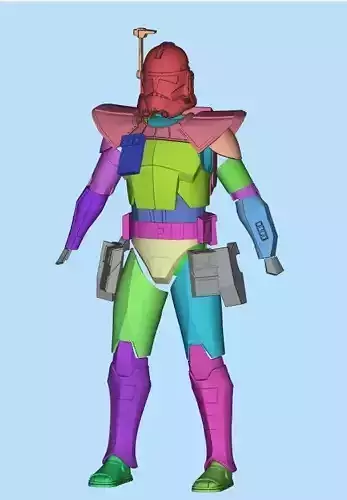 Animated Arc Fives One6 Scale Armor 3d Print files 3D print model