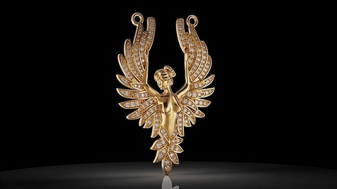 women necklace 3D print model
