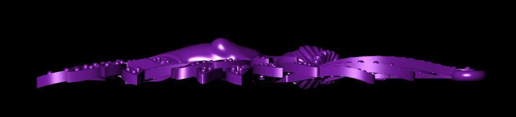 women necklace 3D print model_2