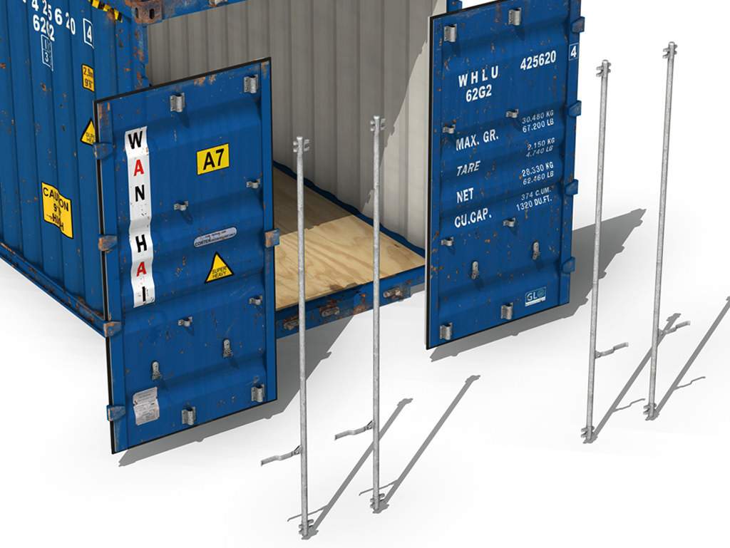 40ft Shipping Container - Wan Hai 3D model_8