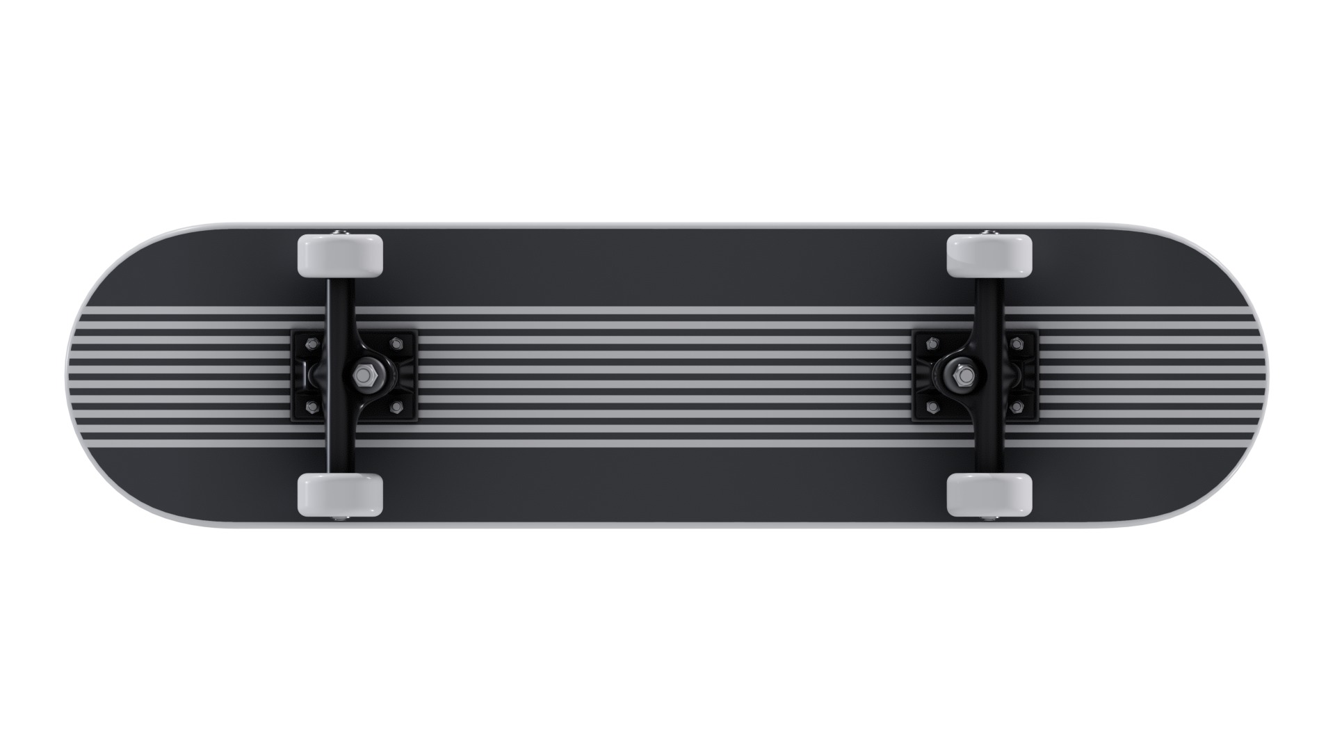 Skateboard Low-poly 3D model_6